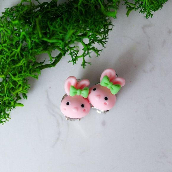 Clip on poly clay studs bundle 2 - Picture 1 of 12